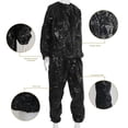 thumbnail image 6 of Heavy Duty Fitness Weight Loss Sweat Sauna Suit Exercise Gym Anti-Rip Black L ma2934, 6 of 7