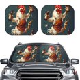 thumbnail image 2 of Vsdgher Chef Chicken With Beer Bottles Print Car Windshield Sun Shade, Reflective Sunshade Window Sunshade Sun Visor Protector Fit for Cars,Trucks,SUVs-Large, 2 of 6
