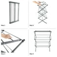 thumbnail image 3 of Lavish Home Foldable Clothes Drying Rack for Indoor/Outdoor Use (Platinum), 3 of 6