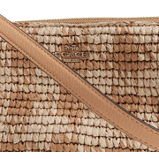 Coach Womens Nolita 19 Straw Bag With Gingham Print
