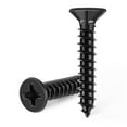 thumbnail image 6 of 100 Pcs Stainless Steel Screws 18 8 A2 Cross Countersunk Head Ph 4 X 20 Mm Black Self Tapping Screws, Stainless Black Oxide Diy Wood Screw M4, 6 of 6