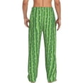 thumbnail image 3 of Picia Cactus Mens Soft Woven Cotton Elastic Waistband Sleep Pajama Pant Lounge Sleep Pant With Pockets And Drawstring-Large, 3 of 9