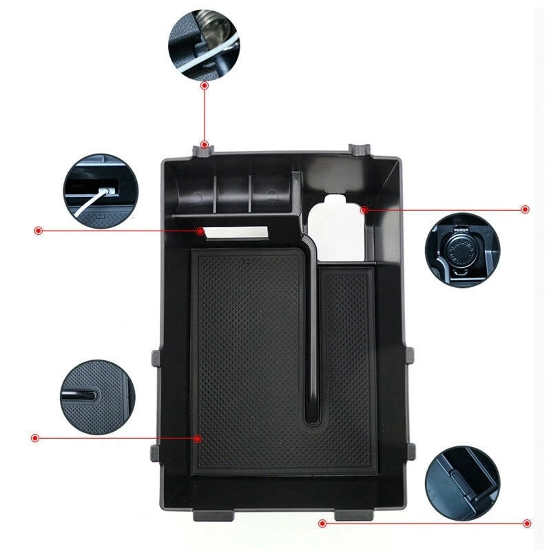For Subaru XV 2018-2019 Car Center Console Armrest Storage Organizer Glove Tray