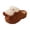 Brown, variant on Toast Bread Slippers for Women, Cute Food Shaped Fuzzy House Shoes, Soft Plush Closed Toe Indoor Footwear, Fun Gift for Bread Lovers