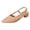 Khaki, variant on Women's Mary Jane Shoes Point Toe Ballet Flat Adjustable Ankle Buckle Mules Casual Slip on Comfortable Chunky Low Block Heels Wine Size 7.5