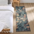 thumbnail image 3 of Yayeee Runner Rug for Bedroom 2'x6' Machine Washable Hallway Non Slip Mat, Flowers Cat, 3 of 8