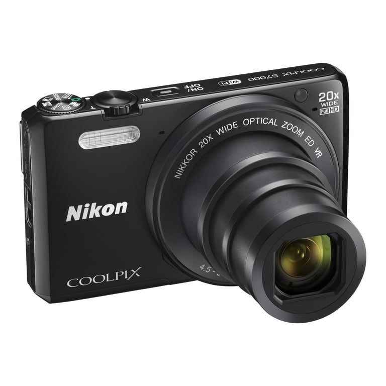 Nikon Coolpix S7000 - Digital camera - compact - 16.0 MP - 1080p - 20x  optical zoom - Wi-Fi, NFC - black