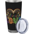 thumbnail image 2 of LGBT Pride Rainbow Gay Fingerprint 20oz Stainless Steel Tumbler With Lid And Straw Spill-Proof Insulation Travel Tumbler Cups Vacuum Coffee Cup For Ice Drinks & Hot Beverages, 2 of 6