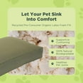 thumbnail image 2 of Dog Bed- Eco Friendly Organic cushion Washable Removable Cover Joints Weight Hemp Small Size Breeds Soft Dog Bed - 30 x 20 x 4, 2 of 6