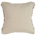 thumbnail image 5 of Ox Bay Qasim 18" x 18" Beige/Orange Fringe Striped Cotton Adult Decorative Throw Pillow, 5 of 11