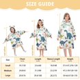 thumbnail image 4 of FORMRS Wearable Blanket Hoodie with Sleeves for Kids Cozy Flannel Sweatshirt, Dinosaur Pattern, 4 of 7
