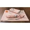 thumbnail image 4 of Native Fab 100% Cotton Vintage Stripe Dinner Napkins - 4 Pack - Soft Absorbent 18"x18" - Red, 4 of 6