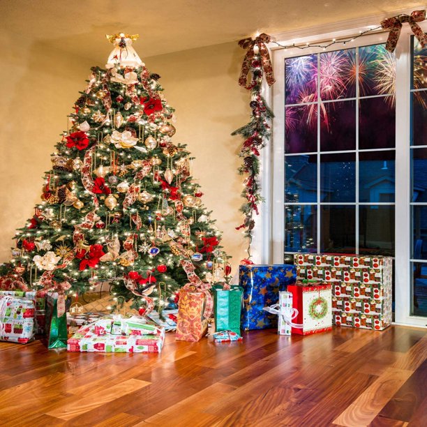 Christmas Tree Decoration Background, Christmas Tree, Christmas