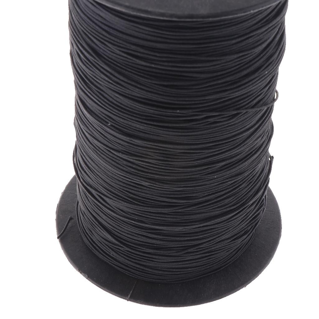 GUOOL 800m Beading Crafts Thread Necklace Bracelets Bag Chains String Cord Elastic Ropes 1mm For Making Necklace Bracelets Chains black