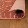 thumbnail image 3 of Superior Veer Abstract Area Rug, 4' x 6', Coral, 3 of 5