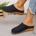 thumbnail image 4 of YOUYEDIAN Orthopedic Shoes for Women Spring Walking Slip on Non Slip Arch Support Sneakers Wide Comfortable Mesh Closed Toe Shoes (Black), 4 of 8