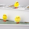 thumbnail image 4 of STAGA 36Pcs Cute Simulation Mini Easter Chicks Fuzzy Fluffy Yellow Chicken for Easter Egg Hunt Basket Filler Party Favors Decoration Kids Learning Toys, 4 of 9