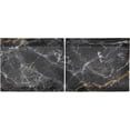 thumbnail image 3 of Marble Texture Kitchen Curtains 2 Panels UV Protected Tier Curtains, Half Window Curtains Kitchen Tiers for Guest Room Bathroom Sink Laundry Room Basement,24"x27", 3 of 7