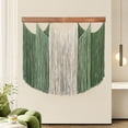 thumbnail image 7 of Jiibva Macrame Wall Hanging Boho Handmade Woven Tapestry Tassel Craft Ornament Wall Art Natural Cotton Rope Bohemian Chic Wall Decor, 7 of 7