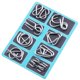 thumbnail image 1 of Rompecabezas de nueve cadenas que quema el cerebro, regalo para niños adultos, desbloquea juguetes de inteligencia, traje con hebilla de inteligencia, 1 of 5
