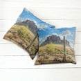 thumbnail image 6 of Ambesonne Nature Throw Pillow Cover 2 Pack, Canyon Cloudy Cliff, 18", Brown Green Blue, 6 of 7