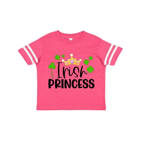 

Inktastic Irish Princess with Crown and Green Clovers Gift Toddler Toddler Girl T-Shirt
