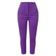 thumbnail image 3 of WILLBEST Pantalones Casuales de Mujer, Pantalones de Trabajo Cortos de Cintura Alta, Pantalones con Cremallera, Pantalones Casuales Holgados, Cintura Elástica, Pierna Ancha, Moda con Bolsillo Grande, 3 of 4