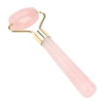 thumbnail image 2 of Rodillo de masaje facial de cuarzo rosa: herramienta de belleza natural para relajación y cuidado de la piel, 2 of 10