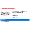 thumbnail image 2 of Front Brake Rotor - Compatible with 2016 - 2022 RX350 2017 2018 2019 2020 2021, 2 of 2