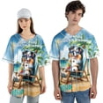 thumbnail image 4 of Miniature American Shepherd Hello Summer Beach Theme with Sunglasses and Tropical Cocktail All Over Print 3D Baseball Shirt MAS Dog Lover Gifts Softball Sport - 00009, 4 of 6