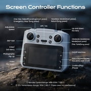 Wefone Camera Drone with Remote Screen, M107 Foldable Quadcopter, Optical Flow, Brushless Motor, Obstacle Avoidance, Under 249g, 2 Batteries, Black