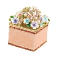 thumbnail image 4 of FVDPWYE Hand Painted Trinket Box Earrings Organizer Collectible Sculpture Keepsake Gifts Pink, 4 of 9