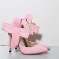 thumbnail image 4 of Ladies Sandals Heels Fashion Side Bow Design Pointed Toe Stilettos for Women, 4 of 6