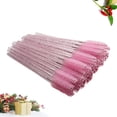 thumbnail image 2 of 100pcs Disposable Eyelash Mascara Crystal Rod Eyelash Applicator Makeup (Pink), 2 of 8
