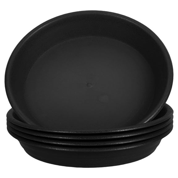 WORGEOUS 5pcs Round Planter Water Tray Plastic Plant Saucer Water Drip Tray Water Absorber for Indoor and Outdoor Use Keeps Floors Clean for Office and Living Room