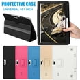 thumbnail image 2 of Universal 10/10.1 Inch Leather Stand Cover Case for Android Tablet 24X17cm PC Protective Cover Tablet Case Protective Cover Blue, 2 of 5