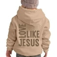 thumbnail image 2 of WOYY Hoodies for Girls Jesus Letter Print Casual Pullover Hooded Sweatshirt, Sizes 7-8, 2 of 7