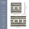 thumbnail image 2 of Yayeee Toggle Light Switch Wall Plate 2-Gang 4.56"x4.48" Decorative Outlet Cover, Black Stripes, 2 of 7