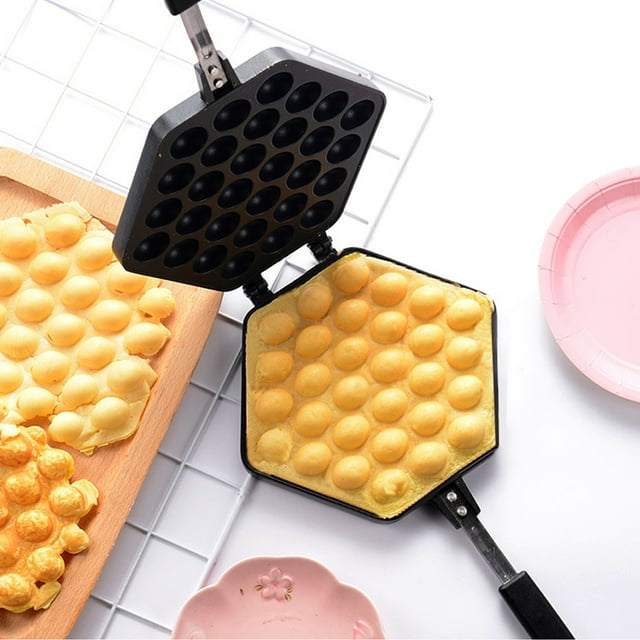Clearance! Hilingoto Cake Mould, Egg Waffle Mold, Maker Pan Ffle Tongs Rispy C Eg G W Wa Style Make Affle Cake Mould 15.7X13.8X2Inch Christmas Sale