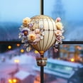 thumbnail image 3 of Qiweii 2 Piece Heart Shaped Hot Air Balloon Acrylic Ornament，Cute Hanging Decor，Home Party Holiday Decorative Pendant, 3 of 5