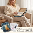 thumbnail image 4 of ZUXONGSY Starry Night Cat Print Elegant Quilted Bible Tote for Women - Large Carrying Case with Zipper Closure & Sturdy Handles, Gift for Bible Study & ChuZU, 4 of 7
