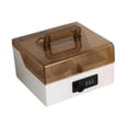 thumbnail image 3 of jifeng Seal Storage Box Lightweight Portable Holder for Financial Seals Home Office White Coffee, 3 of 9