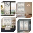 thumbnail image 7 of Blue Beige Coastal Window Privacy Film, Beach Starfish Summer Eucalyptus Rustic Static Cling UV Sun Blocking Heat Control Window Tint Day and Night, Non-Adhesive One Way Privacy Cover 17.7''x78.7'', 7 of 7