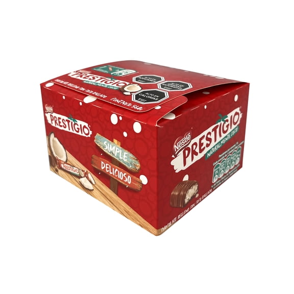 Nestle Prestigio Coconut & Milk Chocolate Bar, 16-Pack (35g Each)