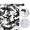 thumbnail image 4 of Blackout Kids Curtains,Black White Camo Digital Shapes Pattern Childrens Insulated Curtains Set Of 2,Bedroom Essentials,Toddler Room Decor 42"x54", 4 of 5