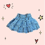 Lol Surprise Doll OMG Clothes Uptown Girl Blue Tweed Pleated Skirt Replacement