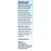 Refresh Tears Lubricant Eye Drops, 0.5 fl oz,15mL each Sterile- Value (3 Pack)