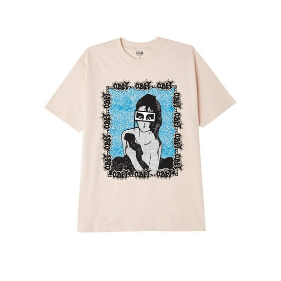 Obey Mens Obey Shojo T-Shirt Cream 165263113