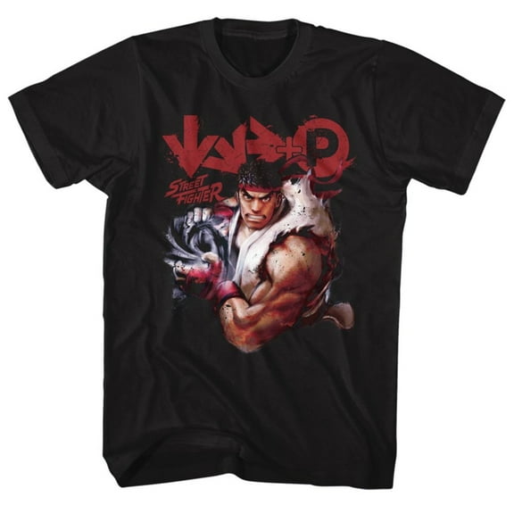 Street Fighter More Black Adult T-Shirt