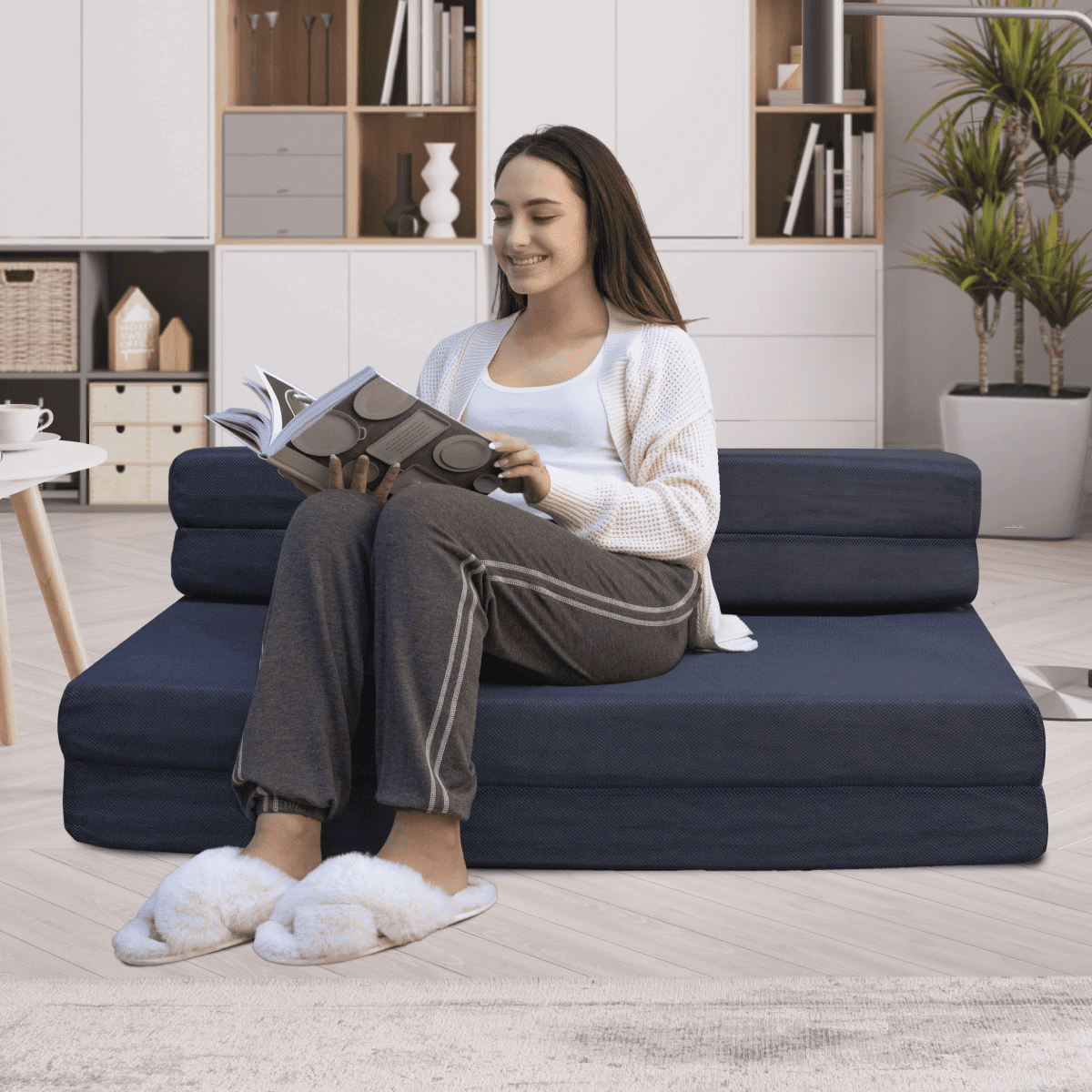 Tri fold couch bed clearance